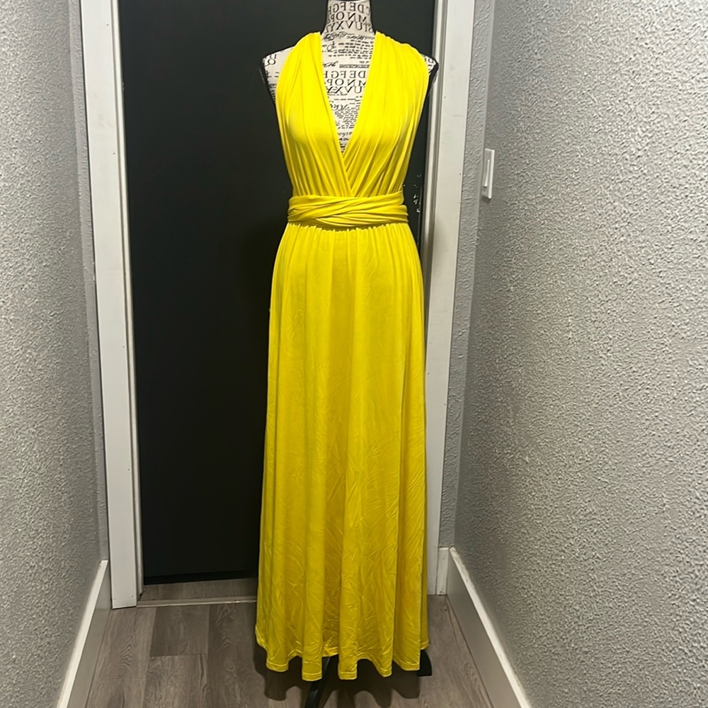 Transformer Long Dress Multi-Way Wrap Floor Length Halter Maxi High Elasticity